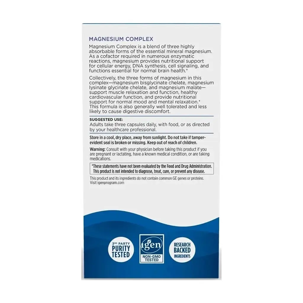 Витаминно-минеральный комплекс Nordic Naturals Комплекс магния, 225 мг, Magnesium Complex, 90 капсул (768990015335) - фото 3