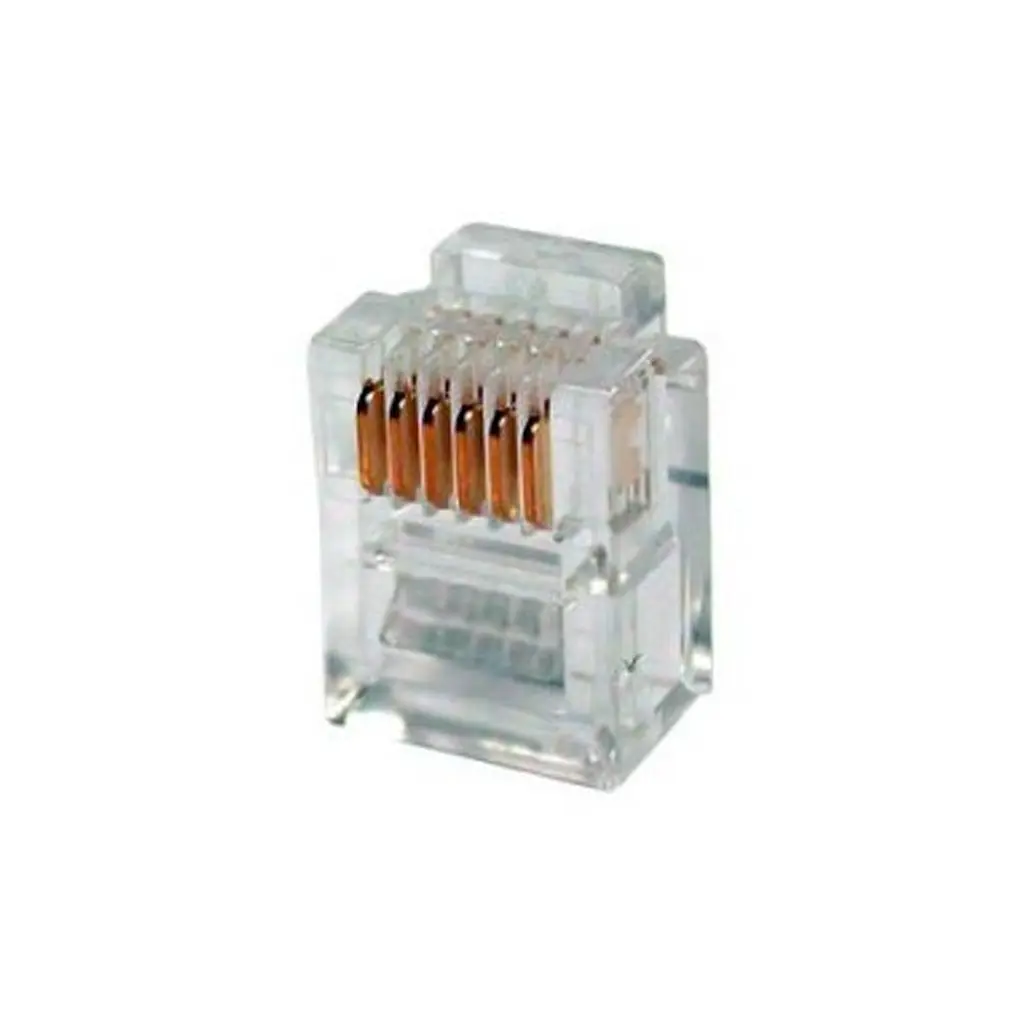 Конектор Eserver RJ12 6P6С, уп. 100шт (WT-6001D) - фото 2