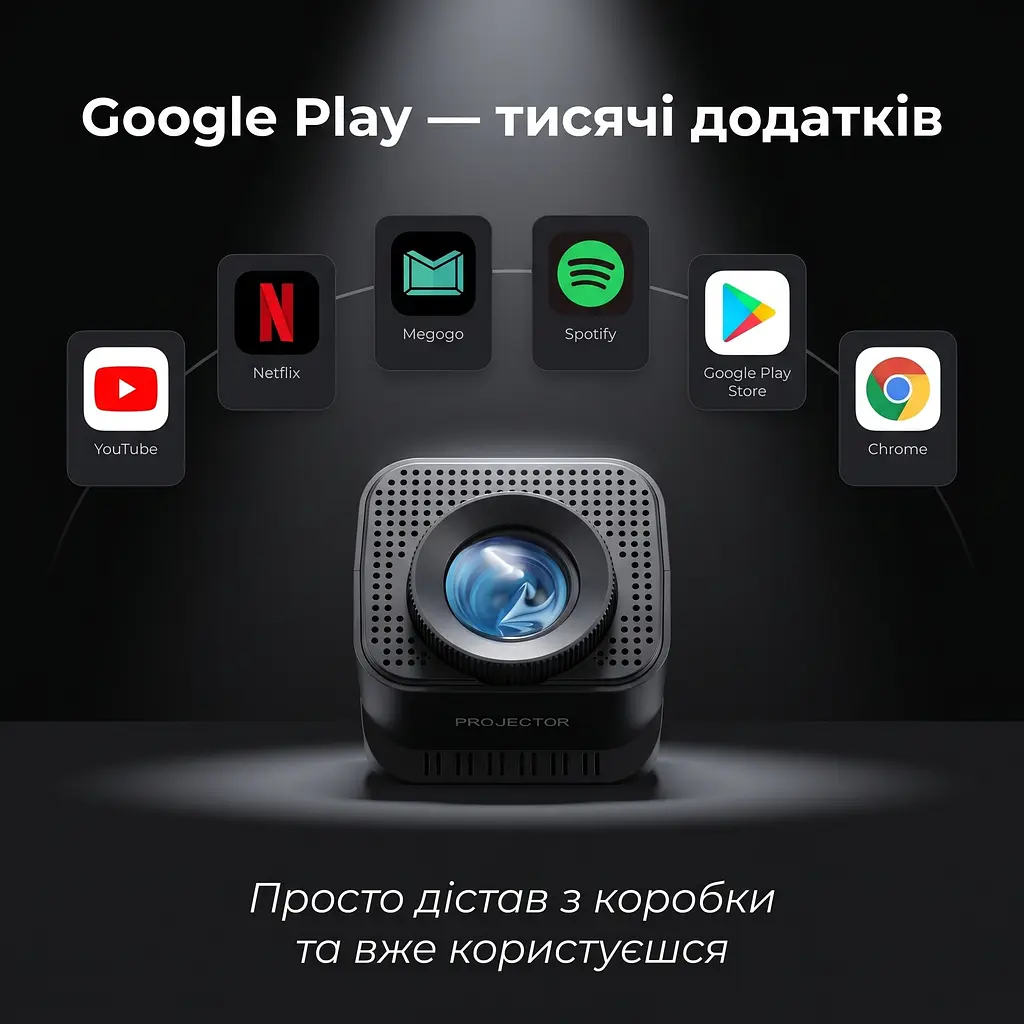 Проектор Magcubic Android 11 HY320 mini Allwinner H713 (чорний) - фото 4