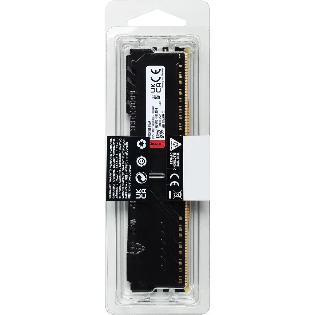 Модуль пам'яті DDR4 Kingston FURY Beast 16GB 3200 MHz Black (KF432C16BB1/16WP) [148743] - фото 6