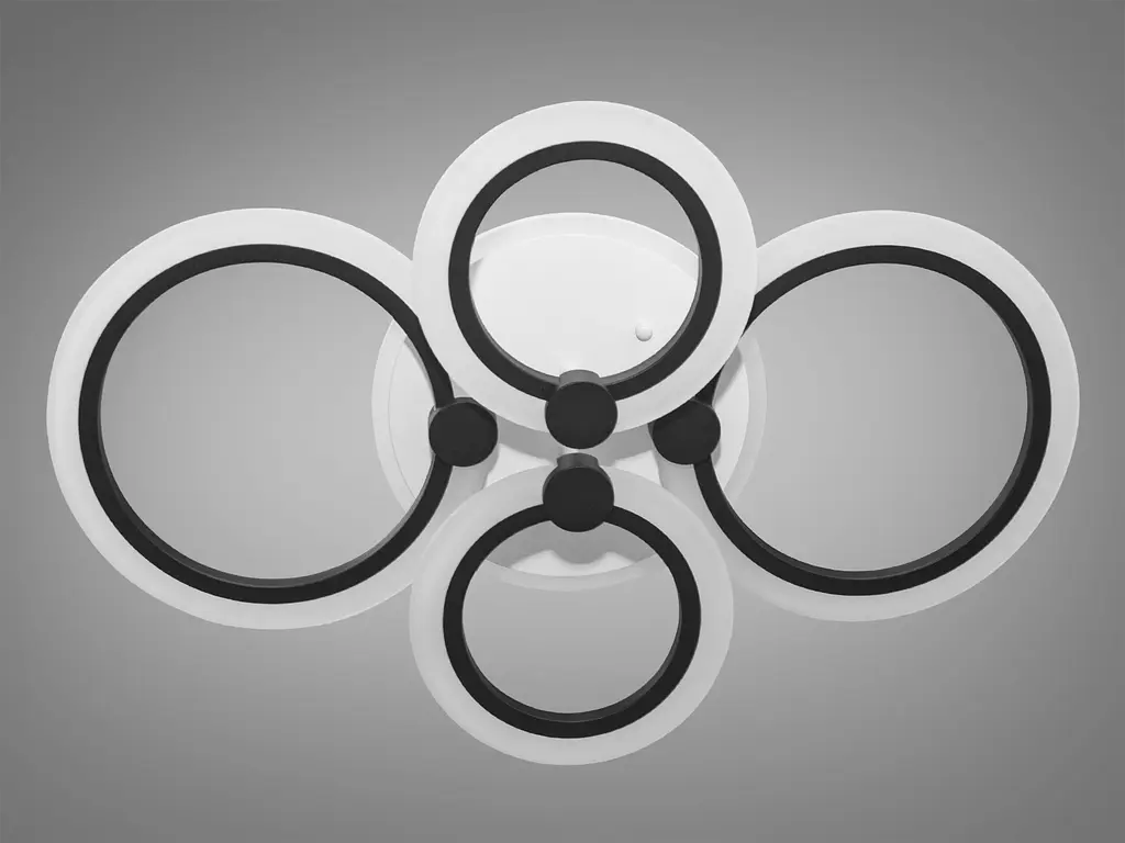 Нова пристельова LED люстра з пультом, діммером та підсвічуванням,80W - фото 4