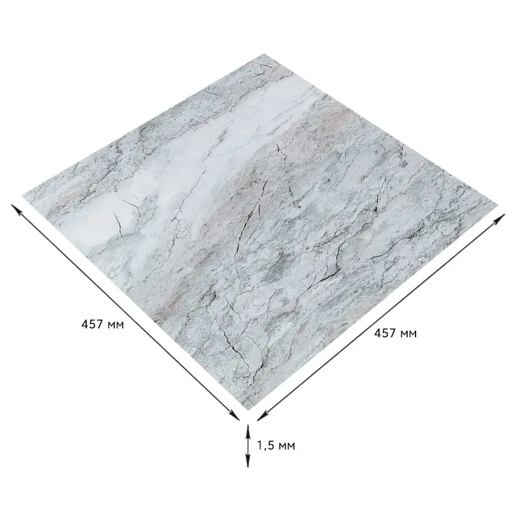 Самоклеюча LVT плитка 457*457*1.5mm (D) SW-00002465 - фото 6