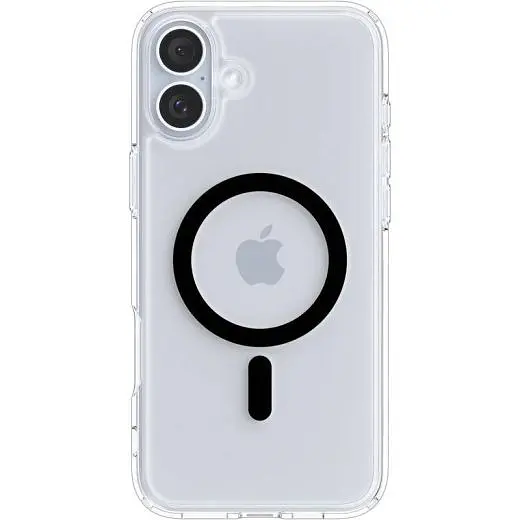 Прозрачный чехол Spigen Ultra Hybrid MagSafe Black для iPhone 16 (ACS08206) - фото 5