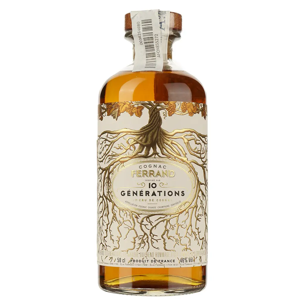 Коньяк Cognac Ferrand 10 Generations 1-er Cru de Cognac Grande Champagne 46% 0.5 л в подарочной упаковке - фото 2