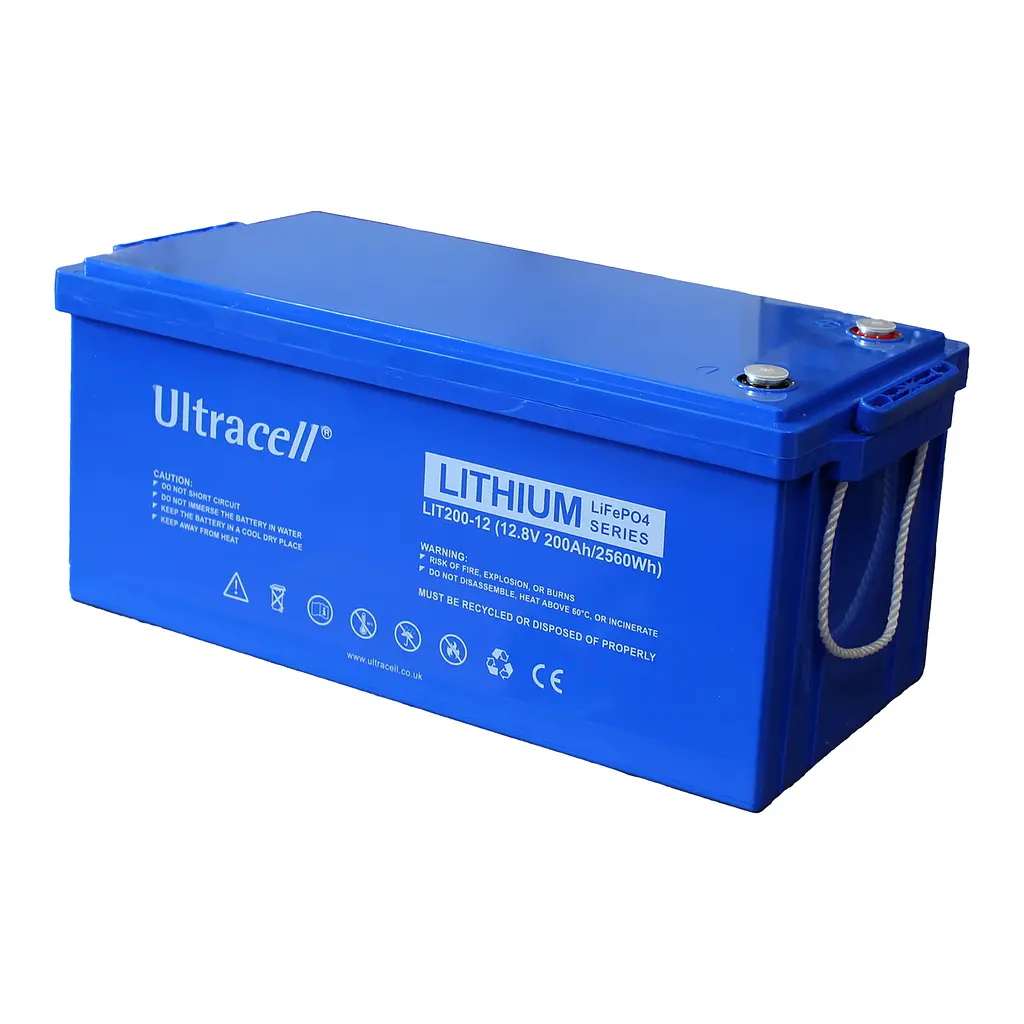 Батарея аккумуляторная Ultracell LiFePO4 12(12.8)V 200Ah/ 2560W(2.56kW) STANDARD - фото 3