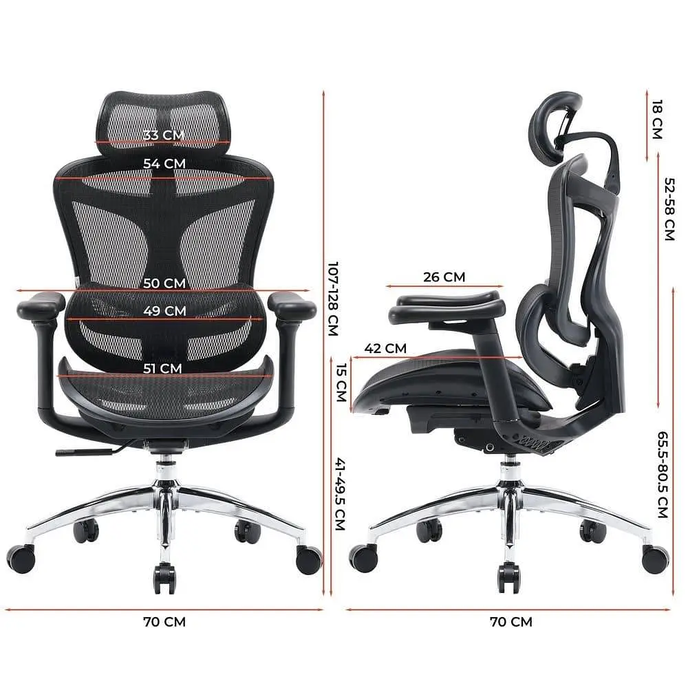 Ігрове крісло Sihoo DORO C300L Mesh Black (DORO-C300L-A3-101) - фото 10