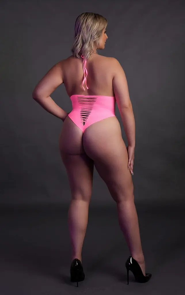 Боді Ouch! High-Cut Body, XL/XXXXL (рожевий) - фото 7