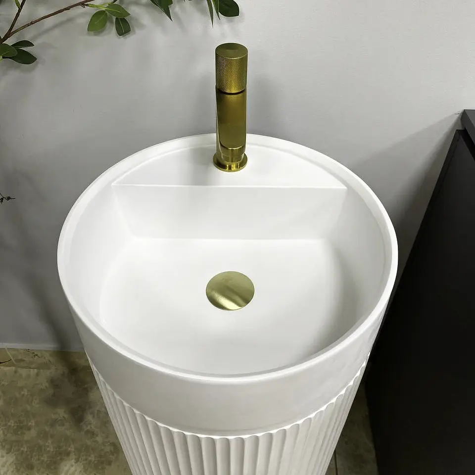 Умивальник підлоговий VBI Mirano white matt VBI-019022, Білий матовий - фото 4