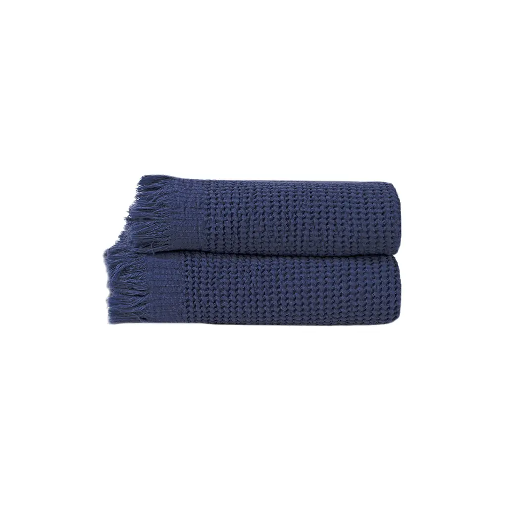 Рушник Lotus Home - Rius navy синій 50x100 - фото 7
