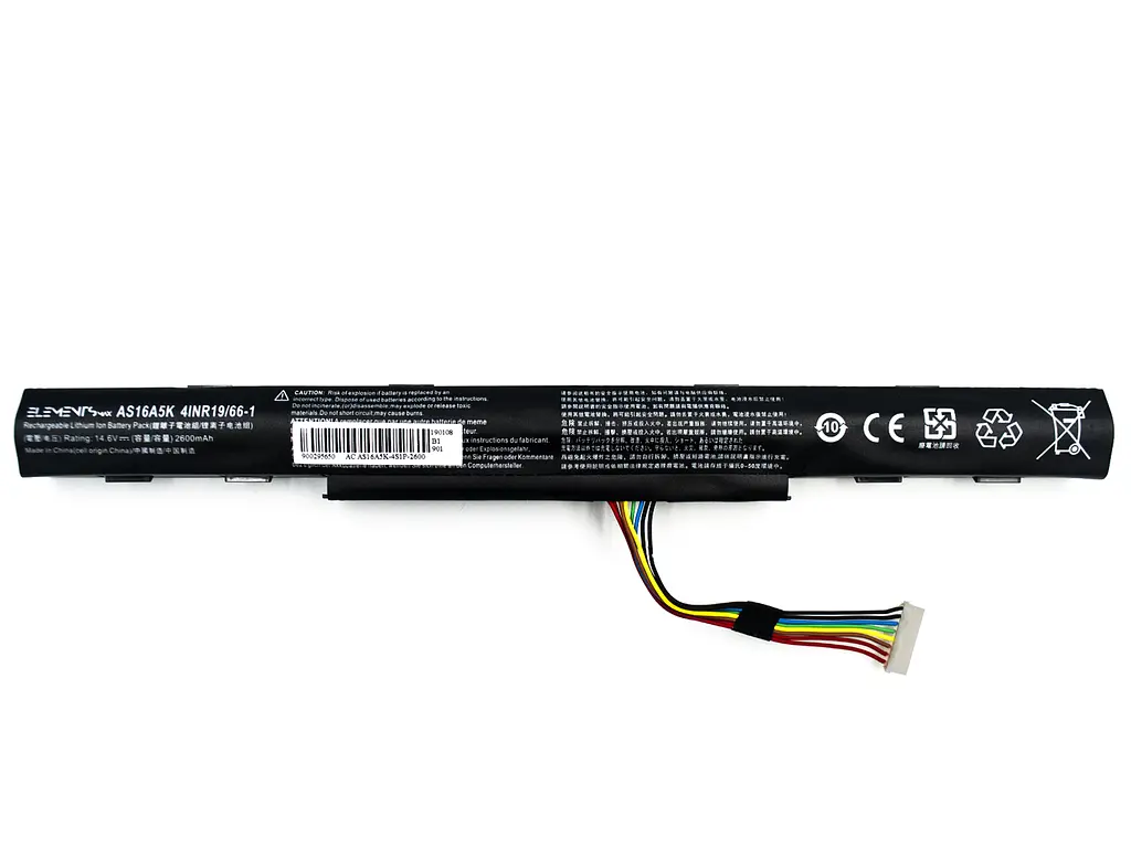 Акумулятор для Acer Aspire E5-575G E5-774G E-15 E5-475G 14.6V 2600 mAh (AS16A5K-4S1P-2600) - фото 2