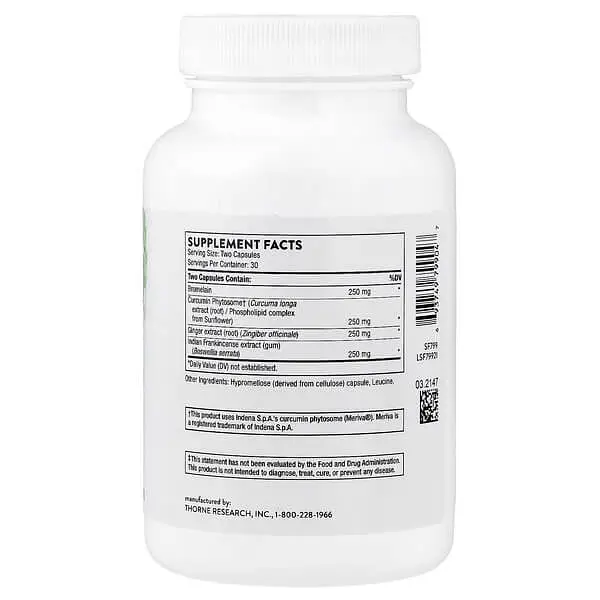 Куркума и куркумин Phytoprofen 60 капсул Thorne vit0005564 - фото 2