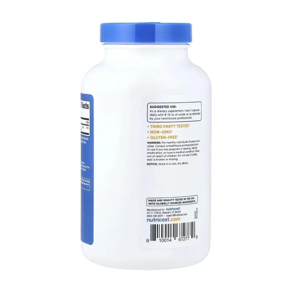 Вітамінно-мінеральний комплекс Nutricost Магнієвий комплекс, 500 мг, Magnesium Complex, 240 капсул (NCS67277) - фото 5