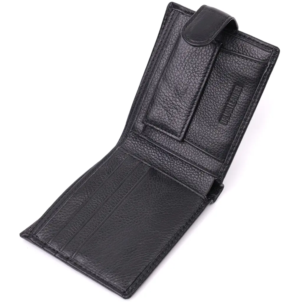 Кожаный мужской бумажник ST Leather 11,5х9,5х2 см acs0028293 - фото 4