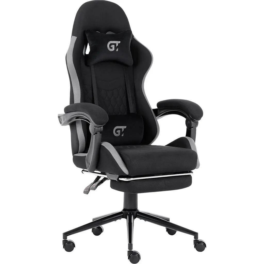 Геймерське крісло GT Racer X-2324 Fabric Black/Gray [121448] - фото 2