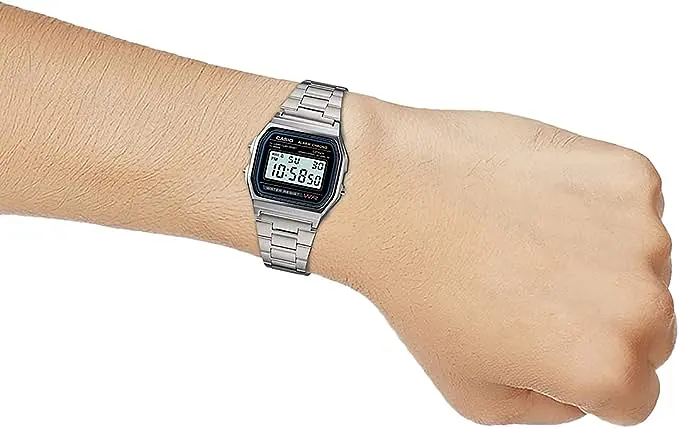 Чоловічий годинник Casio A158WA-1DF - фото 7