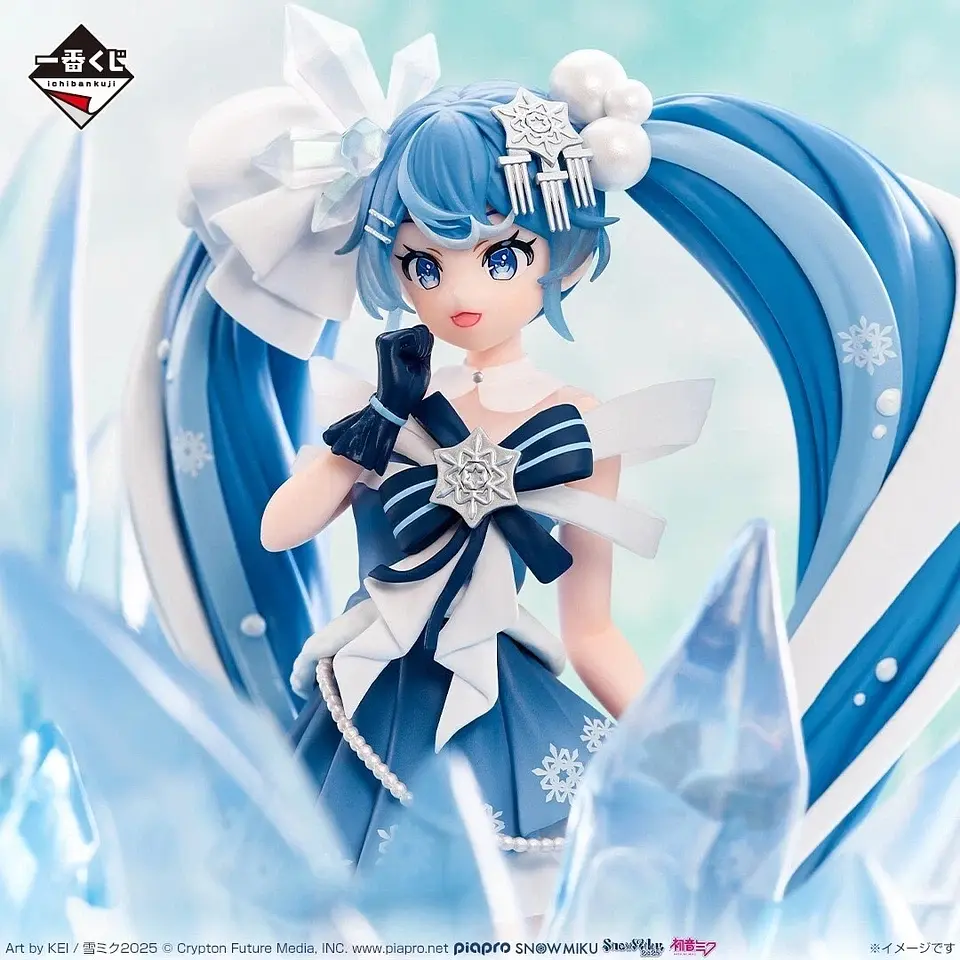 Фігурка Bandai Ichiban Kuji Vocaloid Хацуне Міку Вокалоїд SNOW MIKU 18 см B HM SIC 18 - фото 2