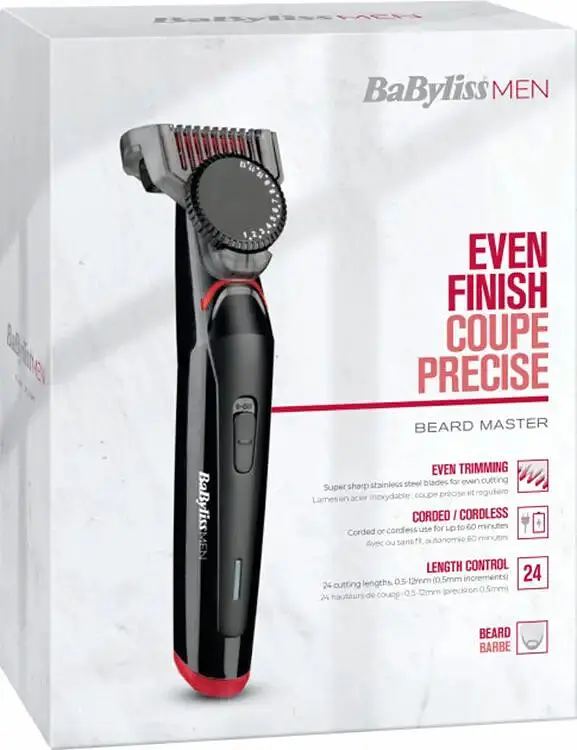 Тример для стрижки бороди BaByliss T861E, чорний - фото 5