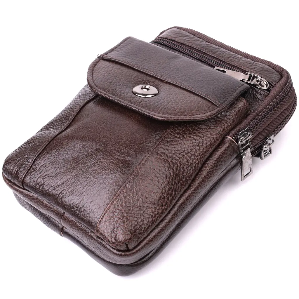 Кожаная мужская сумка Vintage 11х18,5х4 см sum0024957 - фото 3