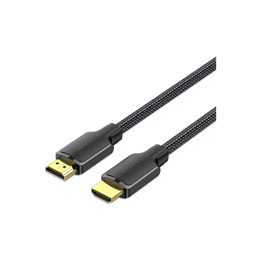 Кабель мультимедійний HDMI M to HDMI M 10.0m 4K30Hz cotton braided black Vention (ALLBL)