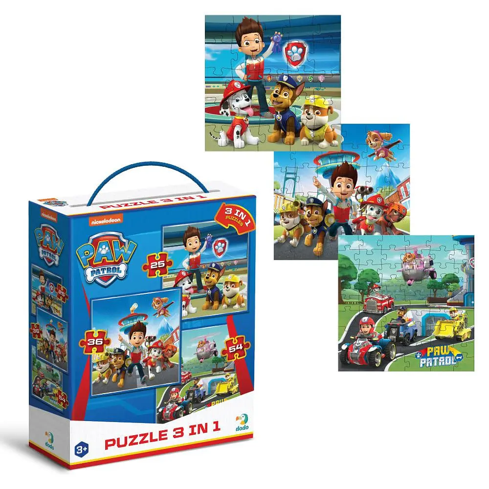 Пазл 3 в 1 Paw Patrol «Готові до роботи» (200579)