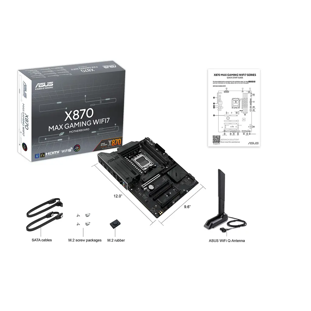 Материнская плата X870 MAX GAMING WIFI7 sAM5 X870 4xDDR5 M.2 HDMI USB Type-C Wi-Fi BT ATX Asus teh0019035 - фото 3