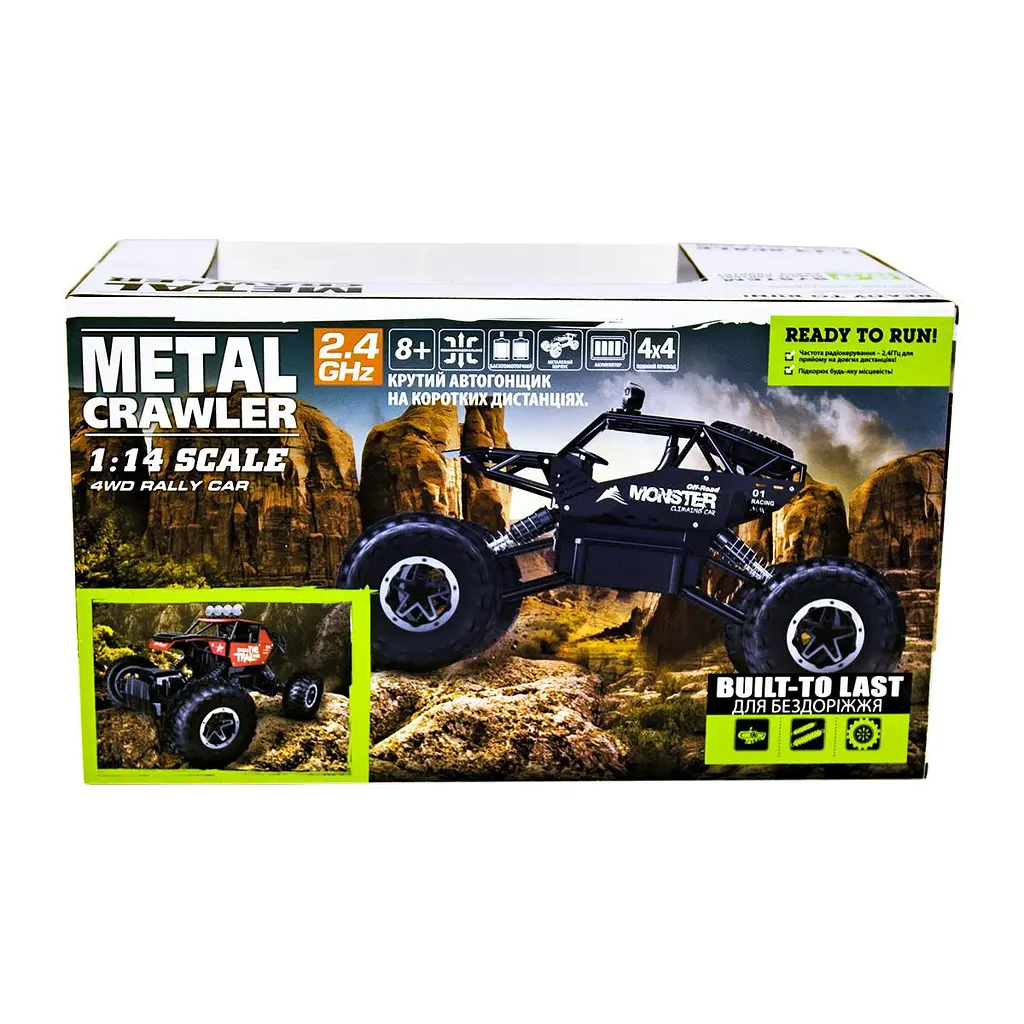 Автомобіль OFF-ROAD CRAWLER з р/к - WHERE THE TRAIL ENDS (червоний, акум. 7.2V, метал. корпус, 1:14) Sulong Toys SL-121RHMR - фото 5
