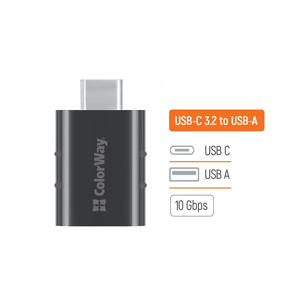Перехідник OTG USB 3.2 AF to USB-C ColorWay (CW-AD-AC3) - фото 5