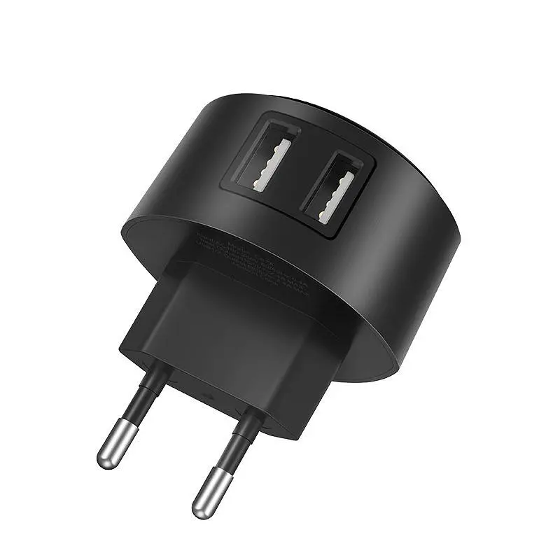 СЗУ Hoco C67A Shell 2.4 A/2 USB Black - фото 2