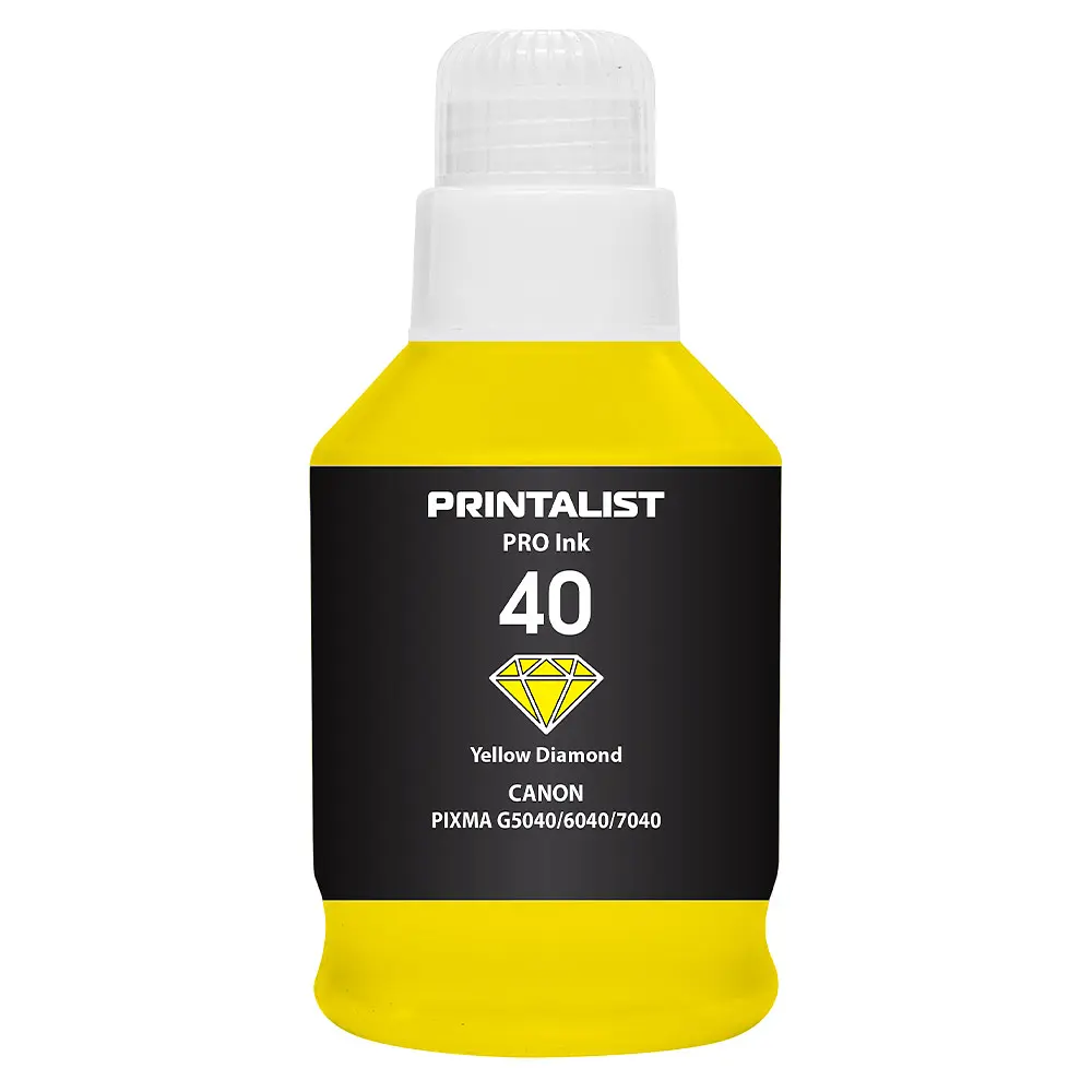 Чорнило PRINTALIST GI-40 для Canon G5040/G6040 190г Yellow водорозчинне (PL40Y) - фото 6