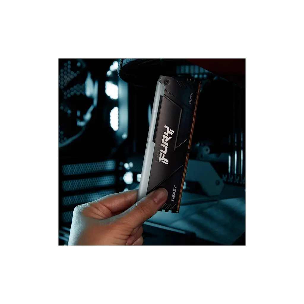 Модуль памяти для компьютера DDR4 32GB (2x16GB) 3200 MHz Beast RGB Black Kingston Fury (ex.HyperX) (KF432C16BB12AK2/32WP) - фото 11