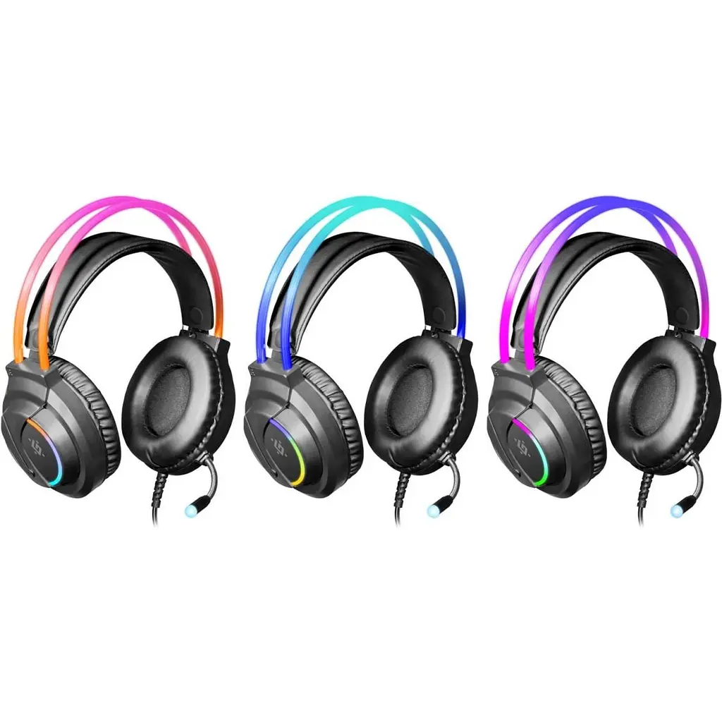 Игровая гарнитура Defender Flame RGB кабель 2 м черная (64555) - фото 2