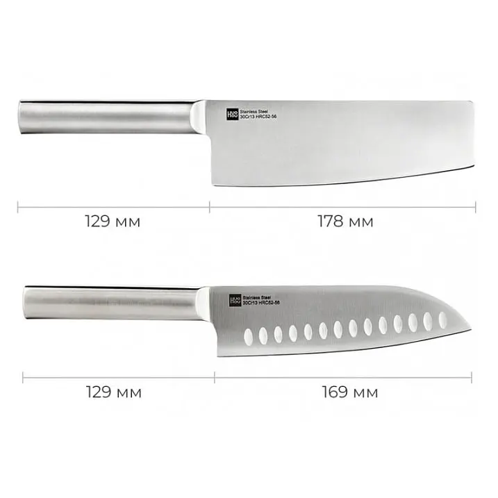 Набір ножів з підставкою Xiaomi HuoHou Stainless Steel (HU0095) 5 предметів - фото 5