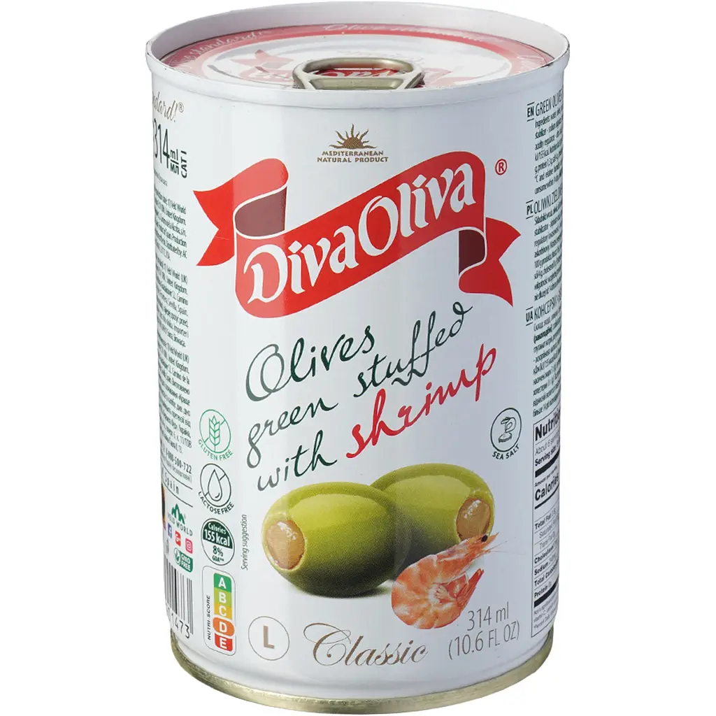 Оливки з креветкою Diva Oliva 300 г - фото 3