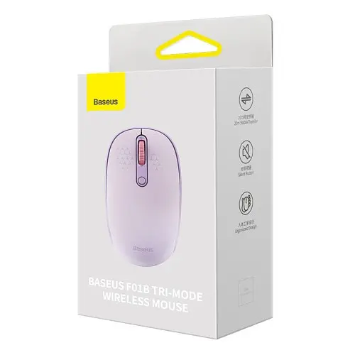 Комп'ютерна мишка Baseus F01B Tri-Mode Wireless Mouse Nebula фіолетовий B01055503513-00 - фото 6
