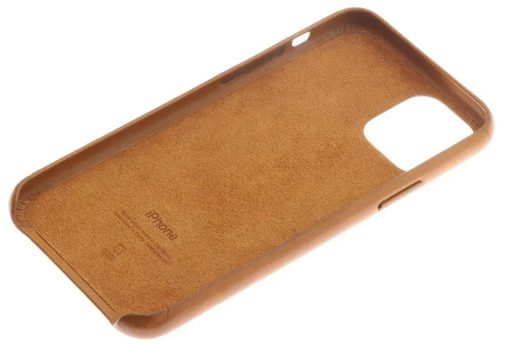 Шкіряний чохол-накладка Leather Case MWYD2ZM/A для Apple iPhone 11 Pro (5.8") Saddle Brown - фото 7
