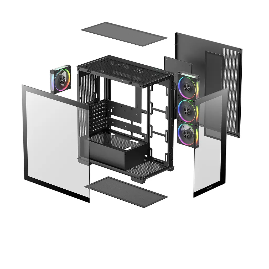 Корпус DeepCool CG580 4F V2 Black (R-CG580-BKADA4-G-2) без БЖ - фото 3