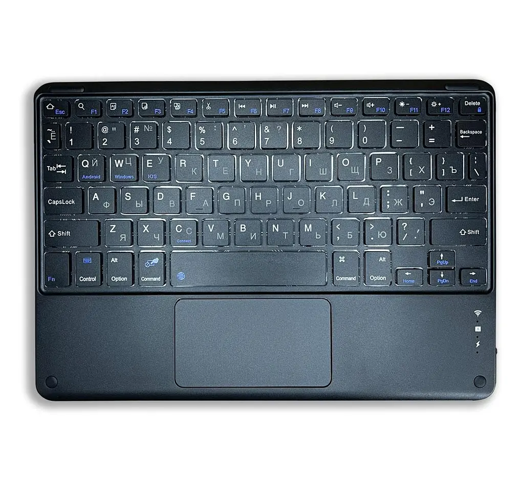 Беспроводная клавиатура Primo KB01 Bluetooth с тачпадом Black - фото 2