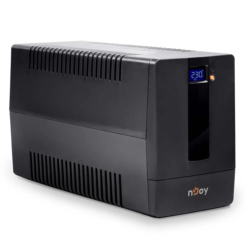 Джерело безперебійного живлення NJOY Horus Plus 1000 (PWUP-LI100H1-AZ01B), Lin.int., AVR, 4 x евро, USB, LCD, пластик - фото 3