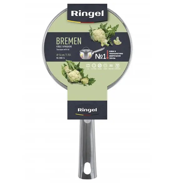 Ківш з кришкою Ringel Bremen, 14 см, 1,15 л (RG-2000-14) - фото 4