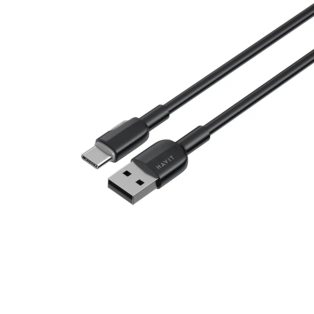 Кабель Havit CB307C 3A USB-USB-C 1 м черный (HV-CB307C) - фото 4