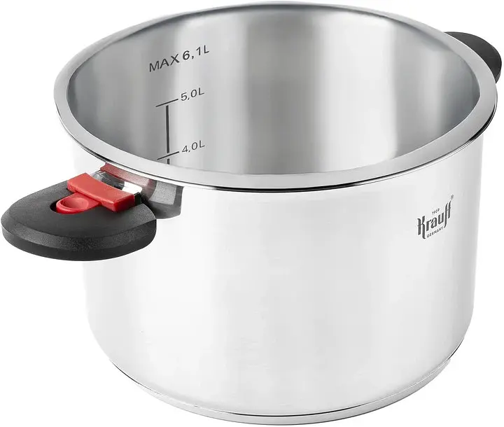 Каструля з кришкою Krauff 26-303-022 6.1 л 24 см срібляста - фото 5