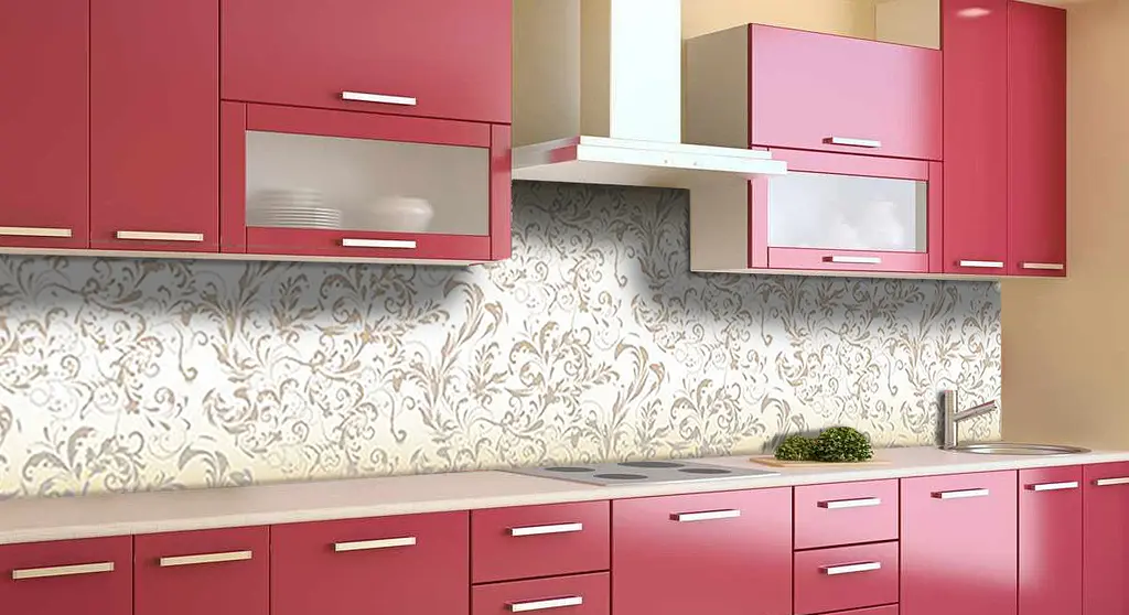 Кухонний фартух Пастельні тони Візерунки для кухні 65х250 см Абстракція Бежевий Happy Pocket Z183698 - фото 3