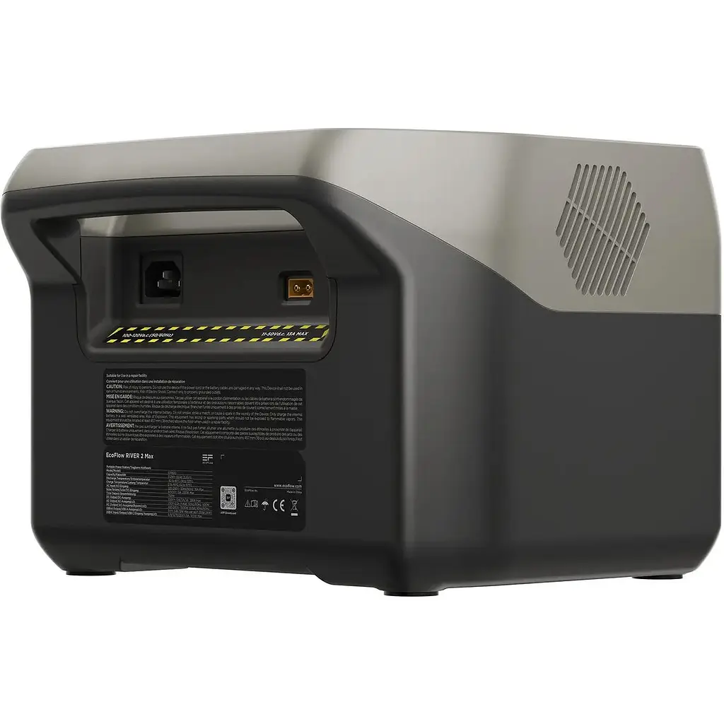 Зарядная станция EcoFlow River 2 Max 512 Вт/ч черно-серая - фото 7