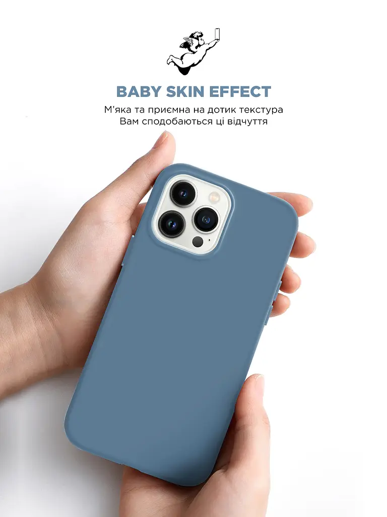 Силиконовый чехол для Apple iPhone 15 Pro Max, ICON2 Case, голубой, противоударный, панель, защита всего корпуса, матовая поверхность Soft Touch, выступает над дисплеем, совместим с защитными стеклами и пленками, с микрофиброй - фото 8
