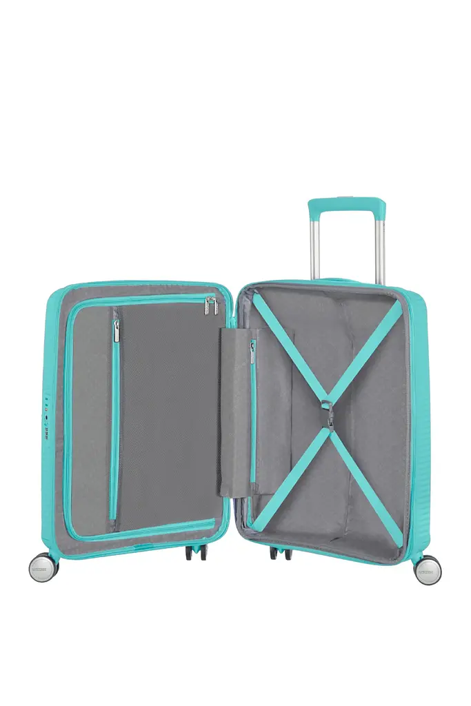 Валіза 55 См American Tourister SOUNDBOX AQUA BLUE 55x40x20(23) 32G*21001 - фото 5
