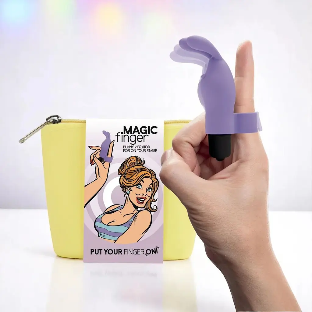 Вібратор на палець FeelzToys Magic Finger Vibrator Purple - фото 2