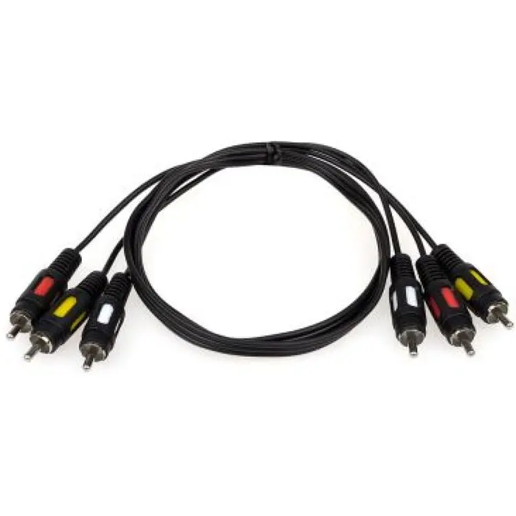 Кабель мультимедійний 3xRCA M to 3xRCA M 1.8m Atcom (10711)