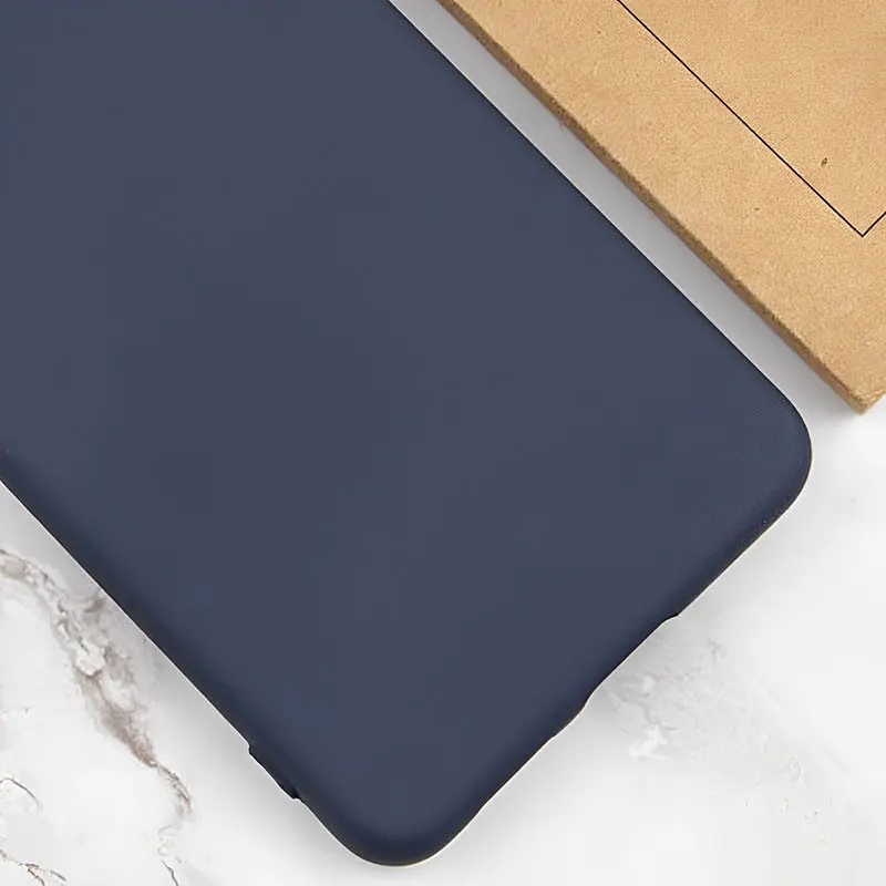 Чехол Silicone Cover Lakshmi Full Camera (AA) для Xiaomi Redmi Note 14S Синий / Midnight Blue - фото 4