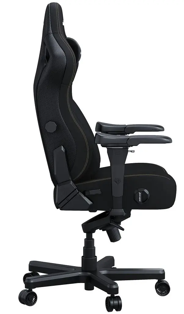 Ігрове крісло Anda Seat Kaiser 4 Size XL Black Linen Fabric (AD12YDDC-XLL-20-B-CF) - фото 5