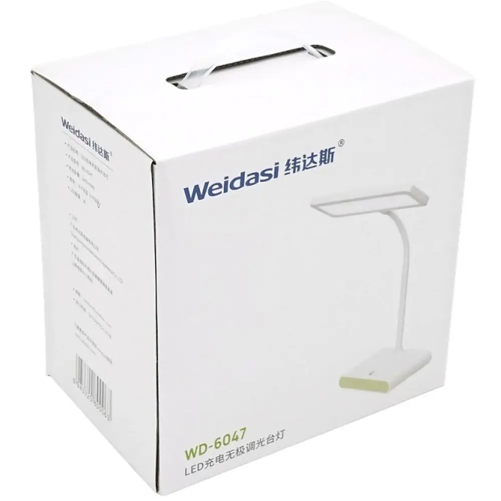 Настільна лампа Weidasi WD-6047 5W 20 LED 233 Lm сенсорне керування 2400 mAh White Box - фото 3